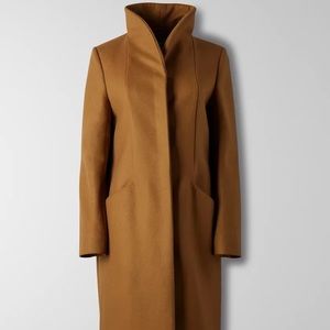 Cocoon Coat - size medium, mid-length, Wilfred brand, cigar color